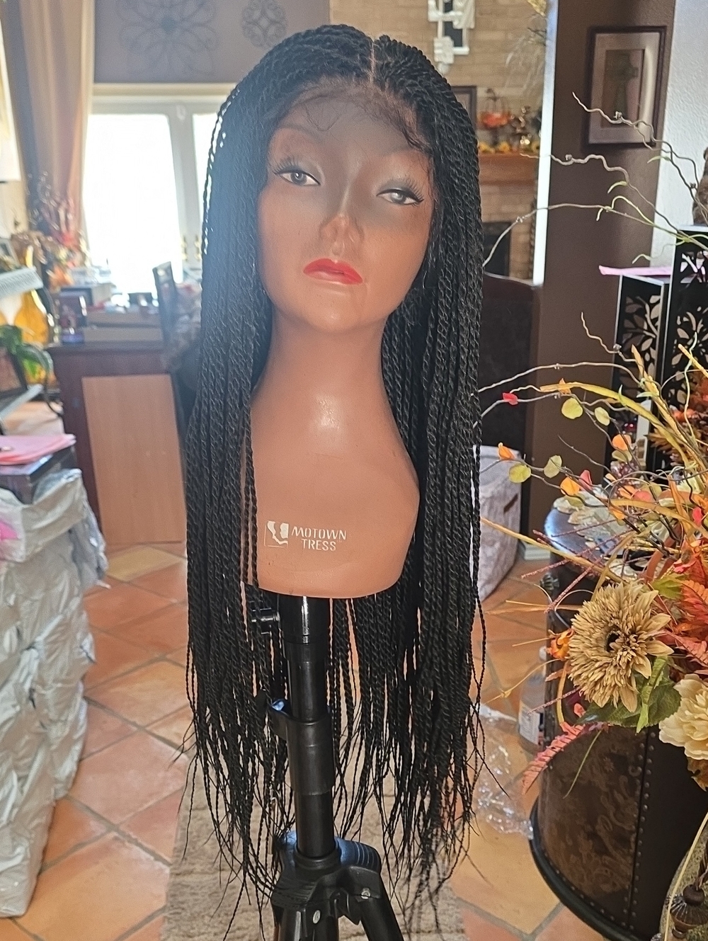 Long Braided Lace Front Wig